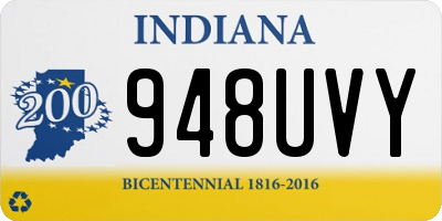 IN license plate 948UVY