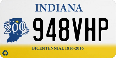 IN license plate 948VHP