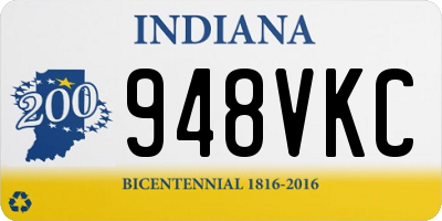 IN license plate 948VKC
