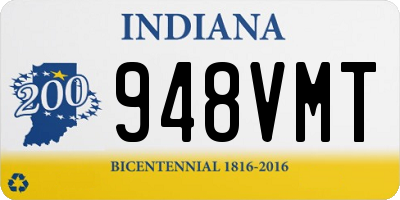 IN license plate 948VMT