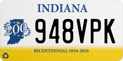 IN license plate 948VPK