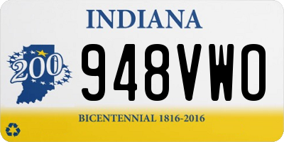 IN license plate 948VWO