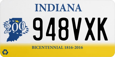 IN license plate 948VXK