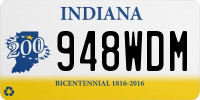 IN license plate 948WDM