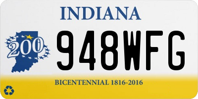 IN license plate 948WFG