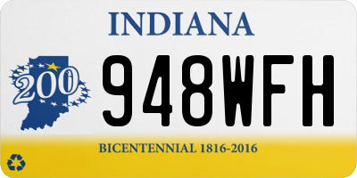 IN license plate 948WFH
