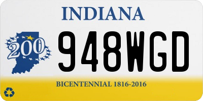 IN license plate 948WGD