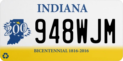 IN license plate 948WJM