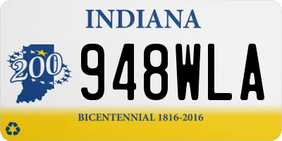 IN license plate 948WLA