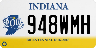 IN license plate 948WMH