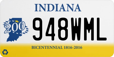 IN license plate 948WML