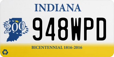 IN license plate 948WPD
