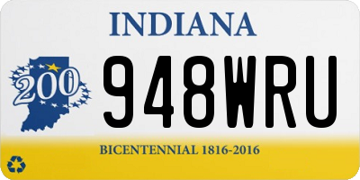 IN license plate 948WRU