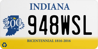 IN license plate 948WSL