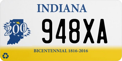IN license plate 948XA