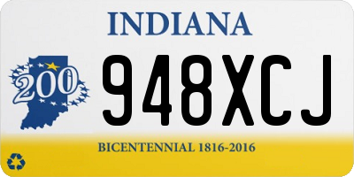 IN license plate 948XCJ