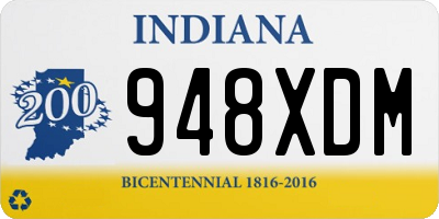 IN license plate 948XDM