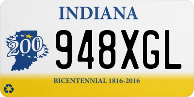 IN license plate 948XGL