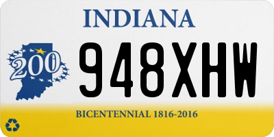 IN license plate 948XHW