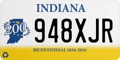 IN license plate 948XJR
