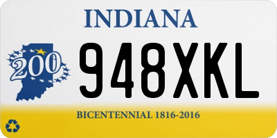 IN license plate 948XKL
