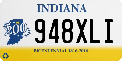IN license plate 948XLI
