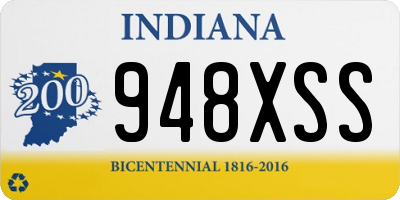 IN license plate 948XSS