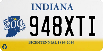 IN license plate 948XTI