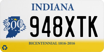IN license plate 948XTK