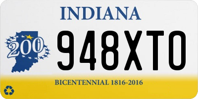 IN license plate 948XTO