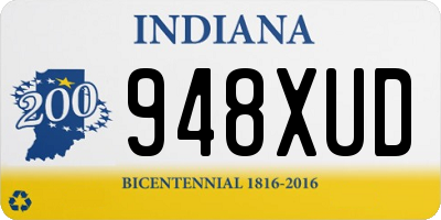 IN license plate 948XUD