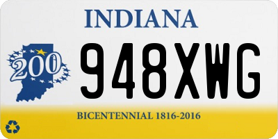 IN license plate 948XWG