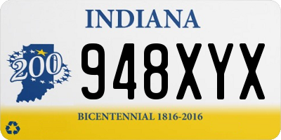 IN license plate 948XYX