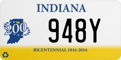 IN license plate 948Y