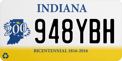 IN license plate 948YBH
