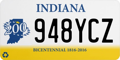 IN license plate 948YCZ