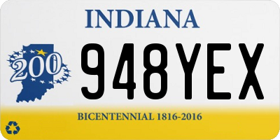 IN license plate 948YEX