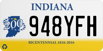 IN license plate 948YFH