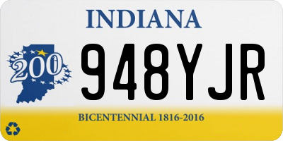 IN license plate 948YJR
