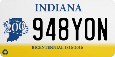 IN license plate 948YON