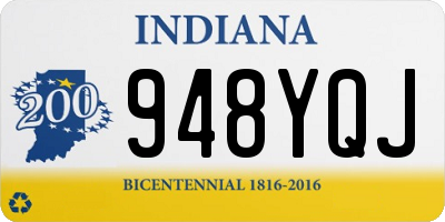 IN license plate 948YQJ