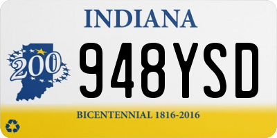 IN license plate 948YSD