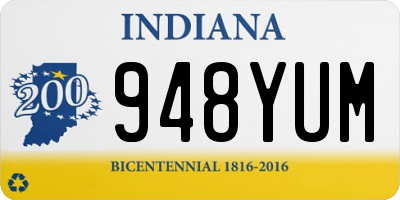 IN license plate 948YUM