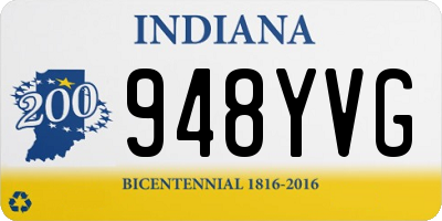 IN license plate 948YVG