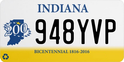 IN license plate 948YVP