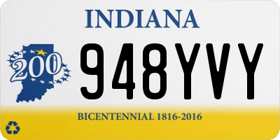 IN license plate 948YVY