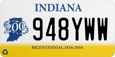 IN license plate 948YWW