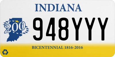 IN license plate 948YYY