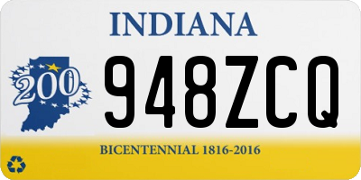 IN license plate 948ZCQ