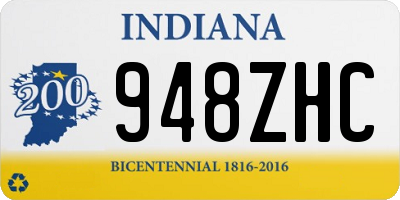 IN license plate 948ZHC